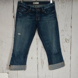 BKE Star Wide Hem Crop Capri Jeans